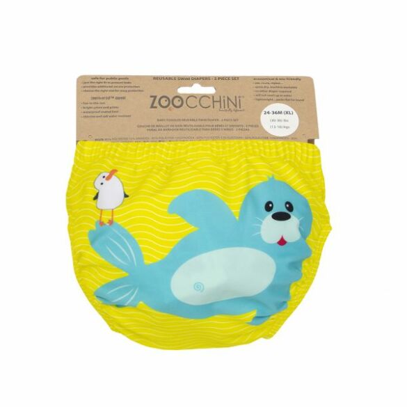 Zoocchini Μαγιώ Πάνα (2pcs Σετ) – Seal - Image 7