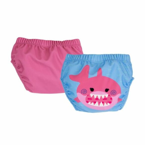 Zoocchini Μαγιώ Πάνα (2pcs Σετ) – Pink Shark - Image 2