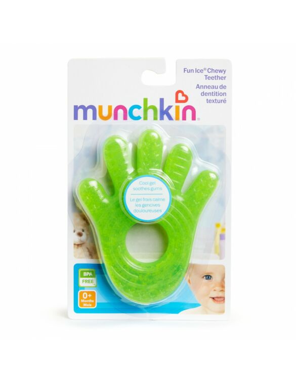 Munchkin Μασητικός Κρίκος Οδοντοφυΐας "Fun Ice Hand" με Gel από Σιλικόνη για 3 m+ - Image 4