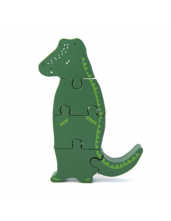 Trixie Wooden Baby Puzzle Mr Crocodile